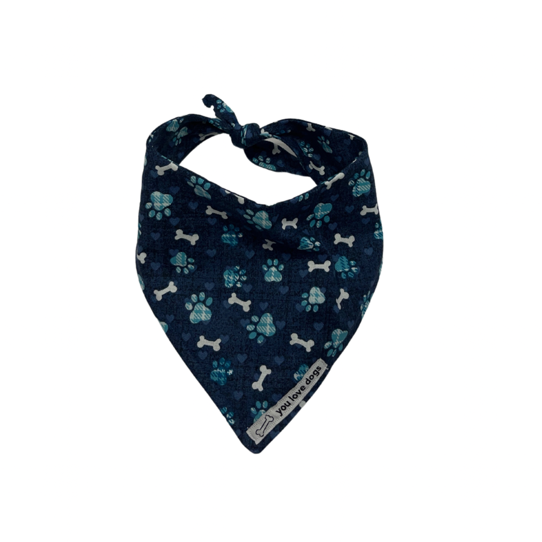 Doggie Blue Bones Bandana