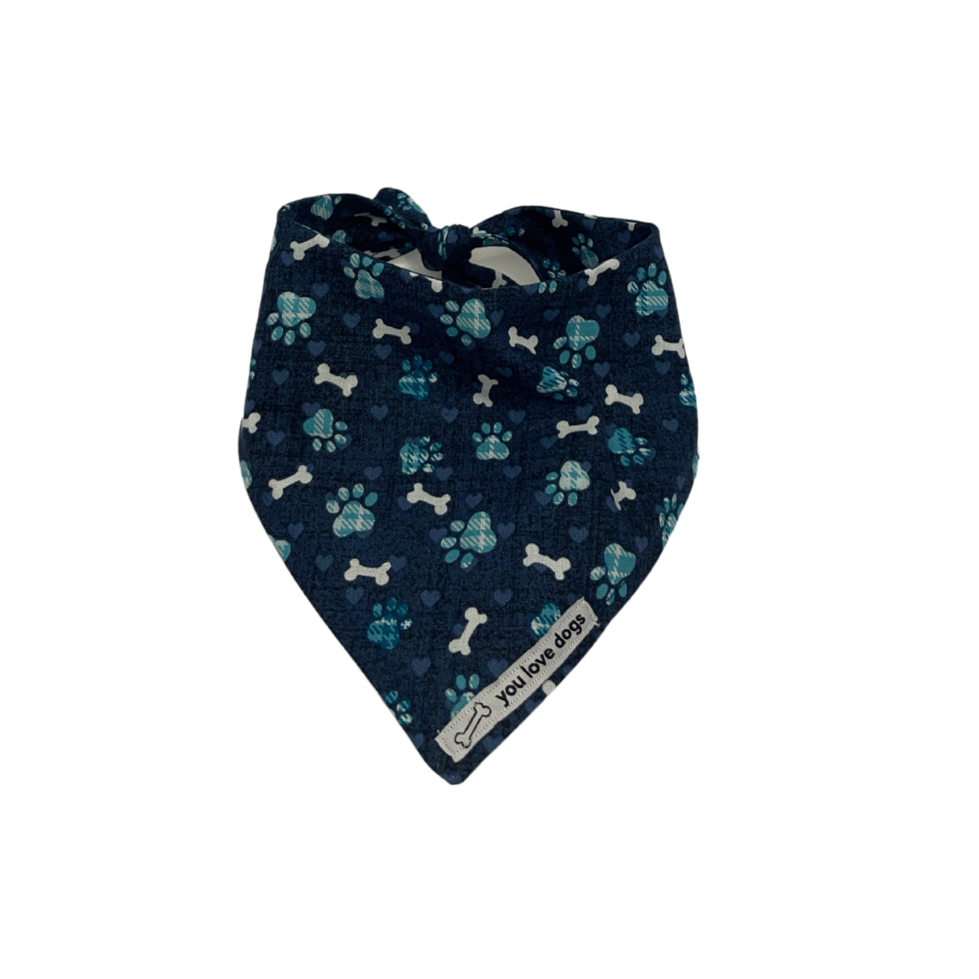 Doggie Blue Bones Bandana